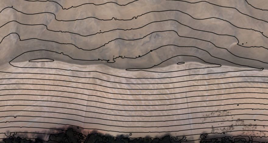 Elevation profiles and contour lines by Delair-Tech UAVs drones