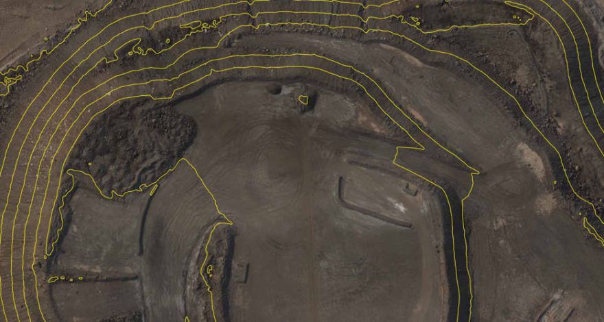 Elevation profiles and contour lines by Delair-Tech UAVs drones