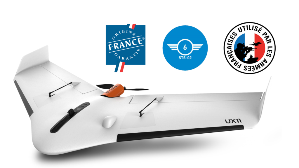 Delair drone UX11 labels