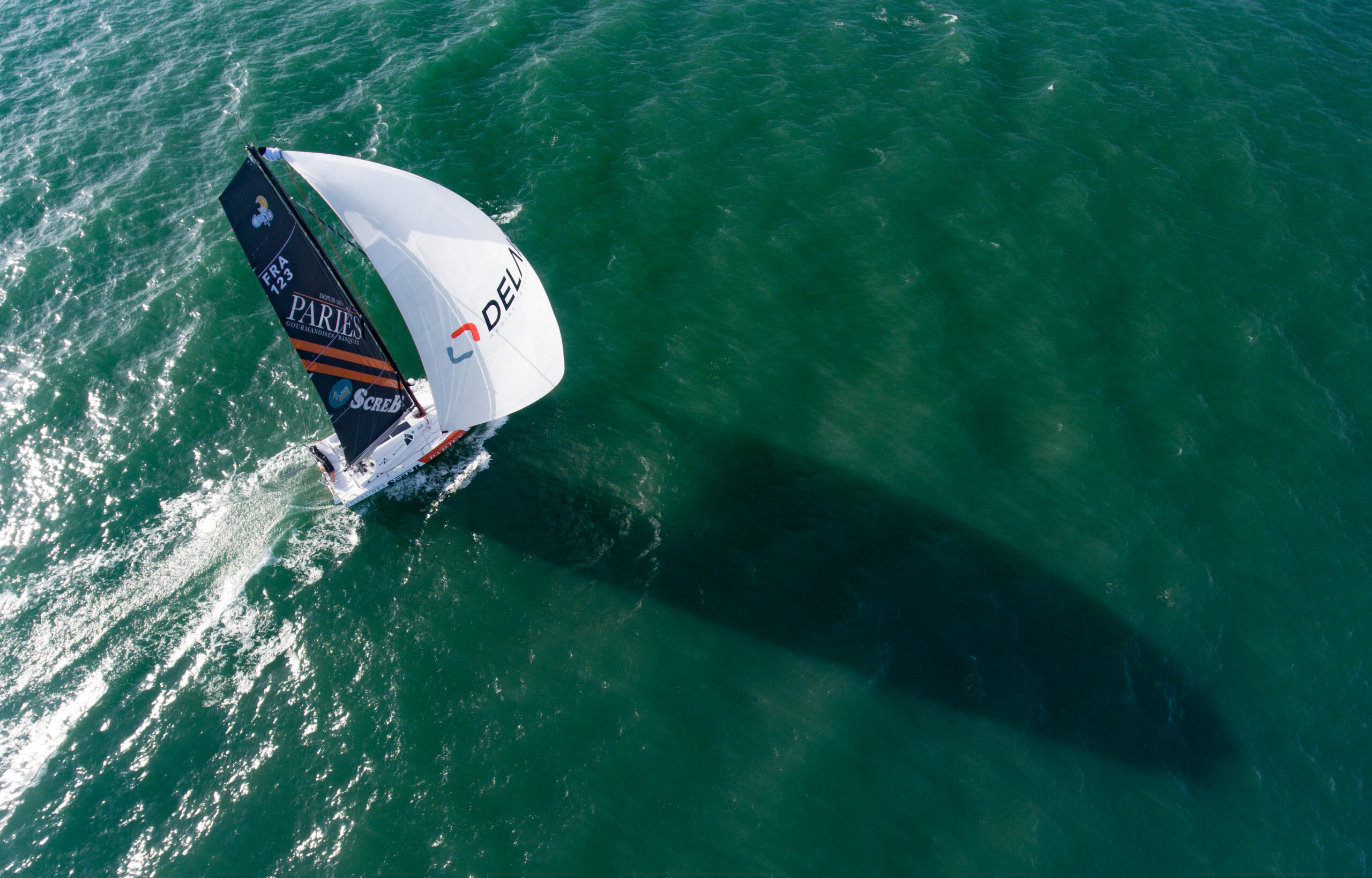 Delair sponsor spi route du rhum 2022 Jean-Baptiste Daramy